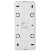 Глори белый розетка открытая 3-мест IP20 