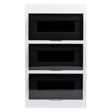 Бокс 36мод навесной белый черная прозрачная дверь IP41 PROXIMA EKF