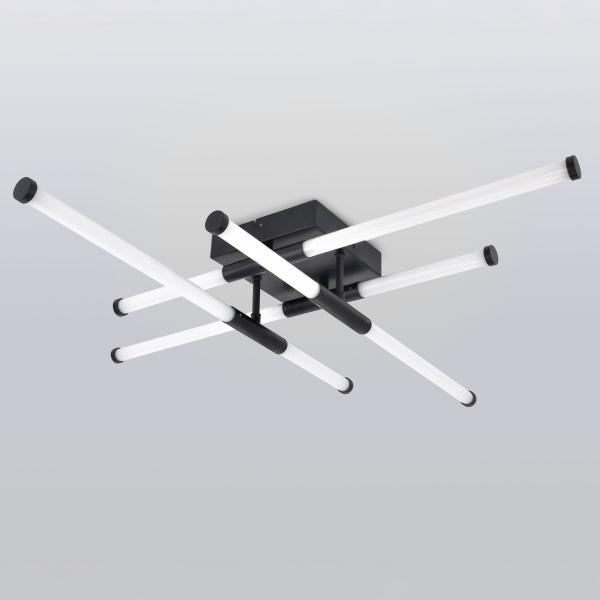 Светильник потолочный (люстра) свд 72Вт 3000К-6000К 4475лм черный/белый пульт диммер