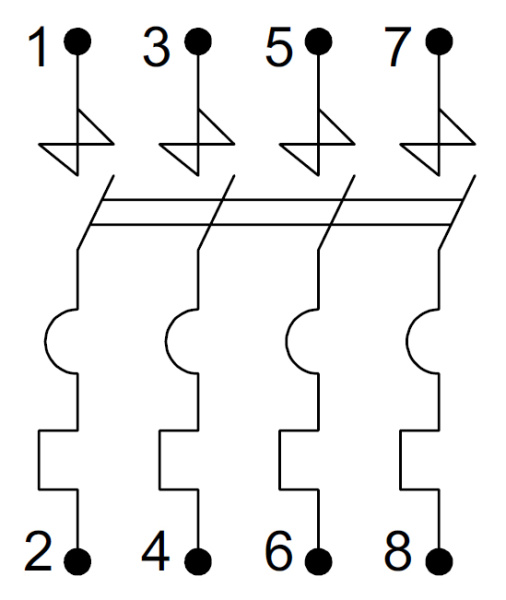 Автомат 4Р 40А C 4,5кА ВА47-29 IEK