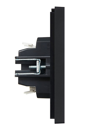 Фортепиано черный переключатель перекрестный 1кл скрытая 10А IP20 