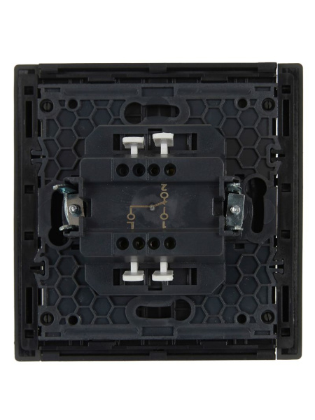 Фортепиано серый переключатель 1кл скрытая 10А IP20 