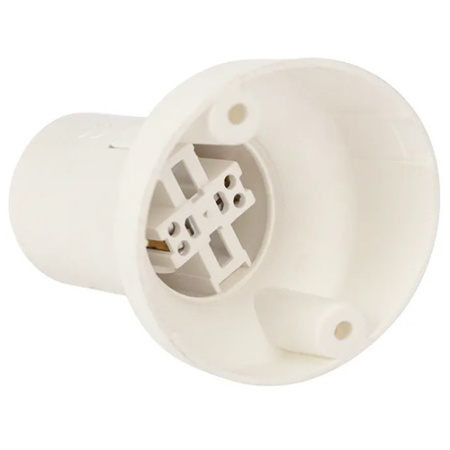 Патрон накладной наклонный E27 пластик белый Rexant 