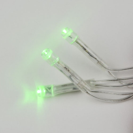Гирлянда нить 5м зеленый 50свд с контроллером IP20 прозрачный провод 8 режимов