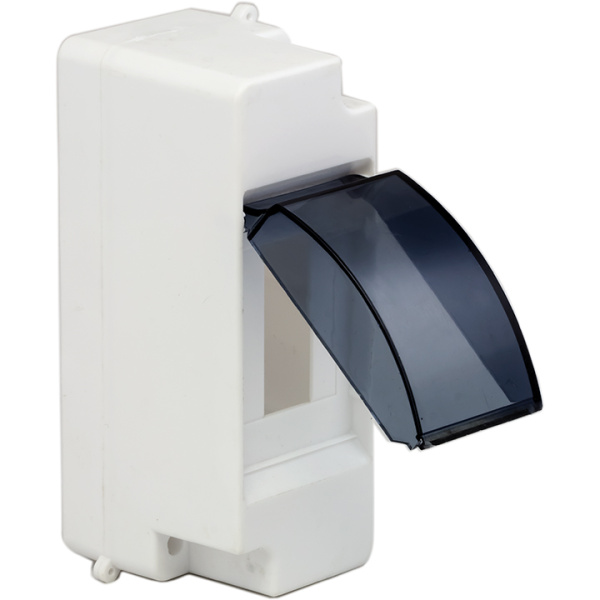 Бокс 2мод навесной белый черная прозрачная дверь IP30 PROxima EKF