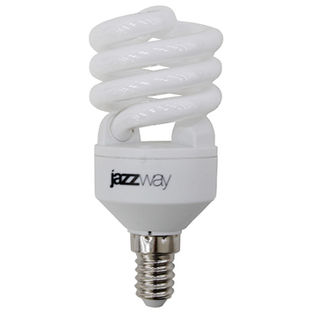 Лампа клл E14 15Вт 2700К 700лм спираль Jazzway 