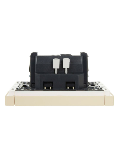 Фортепиано ваниль выключатель 1кл с подсветкой скрытая 10А IP20 