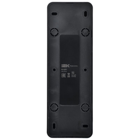 Глори черный розетка открытая 4-мест заземление IP20 